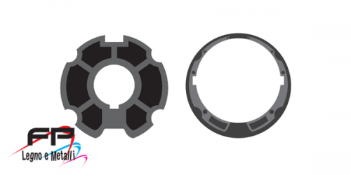 Corona e adattatore per rullo ogiva ø 78 per tenda da sole per motore ø 55